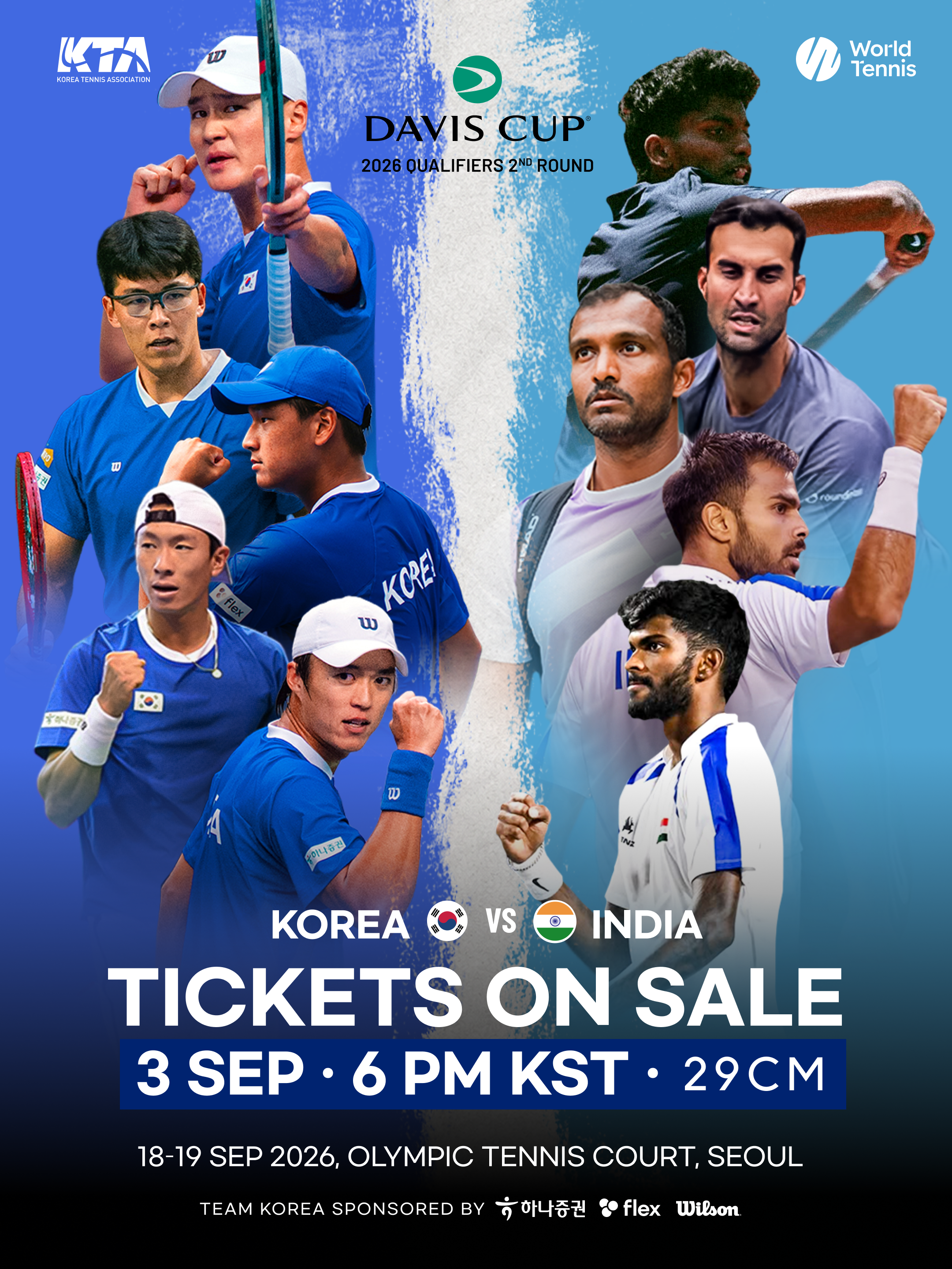 Davis Cup India vs Korea ticket sales information