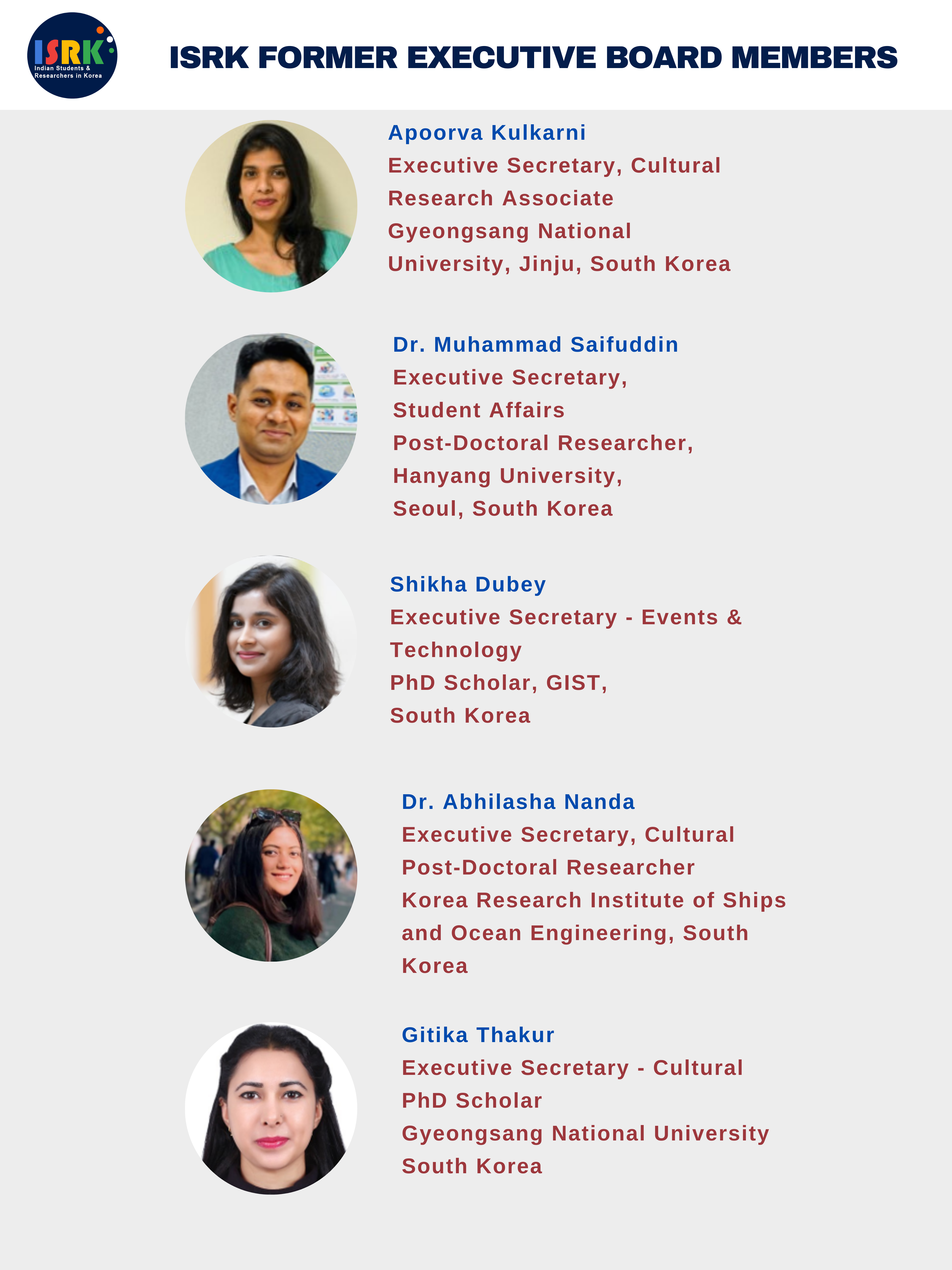 Former Executive Team Slides